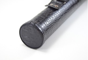 Тубус для бильярдного кия Croco без кармана, 1х1 чёрный