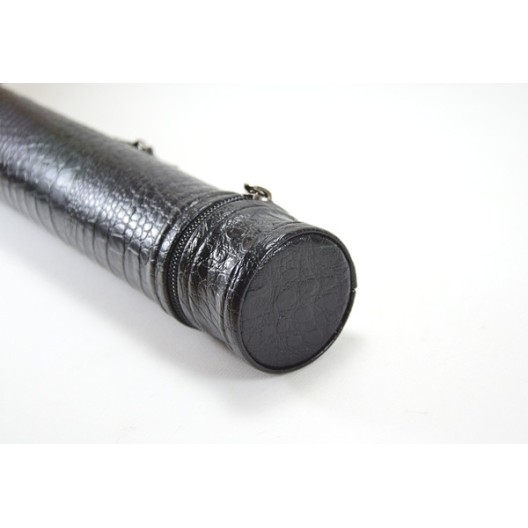 Тубус для бильярдного кия Croco без кармана, 1х1 чёрный