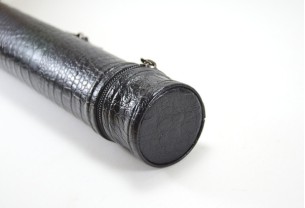 Тубус для бильярдного кия Croco без кармана, 1х1 чёрный