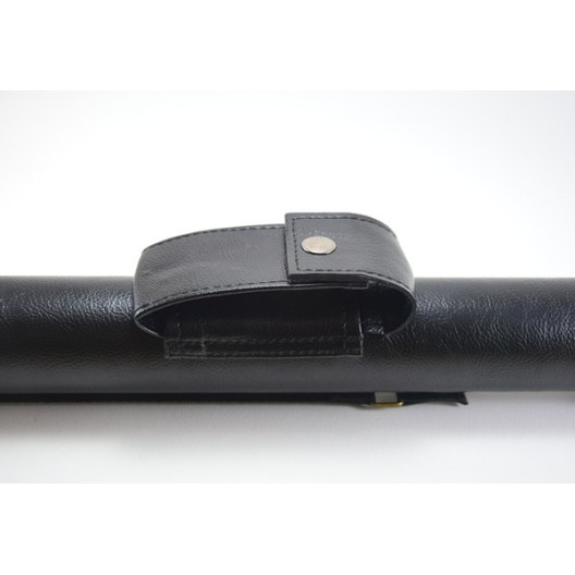 Тубус для бильярдного кия Eliot с карманом на кнопке, 1х1 чёрный