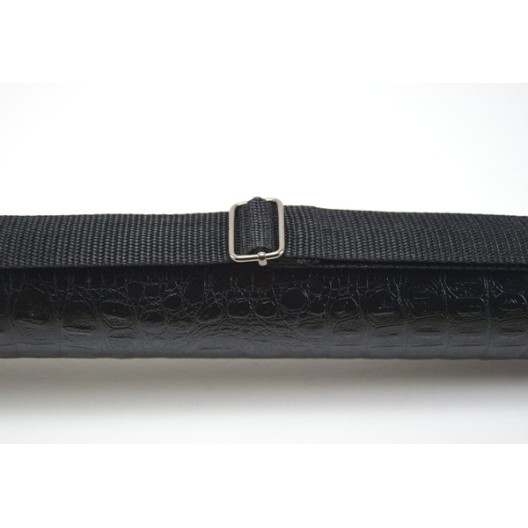 Тубус для бильярдного кия Croco с карманом на кнопке, 1х1 чёрный