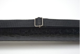 Тубус для бильярдного кия Croco с карманом на кнопке, 1х1 чёрный