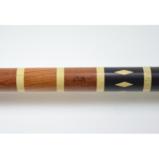 Більярдний кий ручної роботи Люкс чорний граб, палісандр