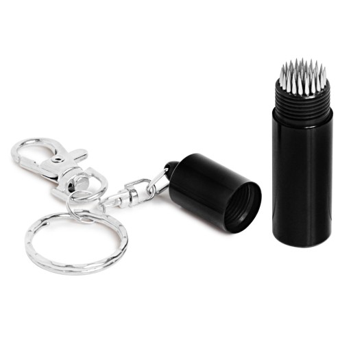 Більярдний брелок з перфоратором для наклейки Tip-Pik Black