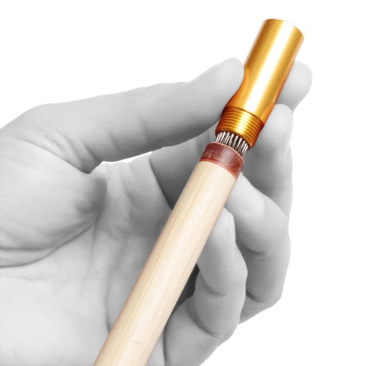 Більярдний брелок з перфоратором для наклейки Tip-Pik Black