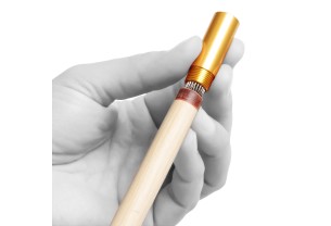 Більярдний брелок з перфоратором для наклейки Tip-Pik Black