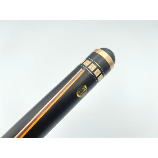 Бильярдный кий Тюльпан-Цветок чёрный граб, амарант, жёлтый граб