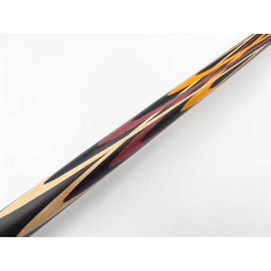 Бильярдный кий Тюльпан-Цветок чёрный граб, амарант, жёлтый граб
