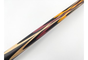 Бильярдный кий Тюльпан-Цветок чёрный граб, амарант, жёлтый граб