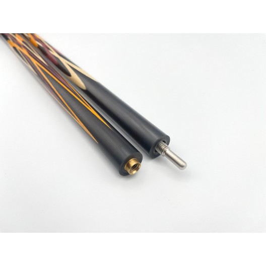 Бильярдный кий Тюльпан-Цветок чёрный граб, амарант, жёлтый граб