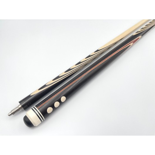 Більярдний кий ручної роботи Класик 6+10 чорний граб