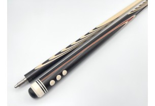 Більярдний кий ручної роботи Класик 6+10 чорний граб