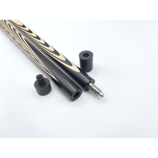 Більярдний кий ручної роботи Класик 6+10 чорний граб