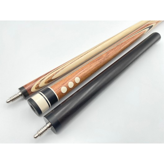 Бильярдный кий ручной работы Олимп напряжённый запил, палисандр с удлинителем