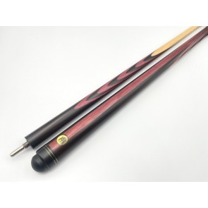 Бильярдный кий Классик 4+6 чёрный граб, амарант со вставкой на турняке