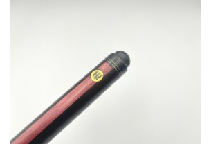 Більярдний кий Класик 4+6 чорний граб, амарант зі вставкою на турняку