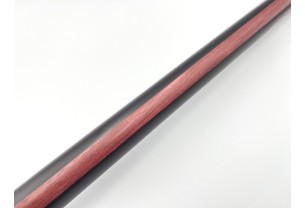 Більярдний кий Класик 4+6 чорний граб, амарант зі вставкою на турняку