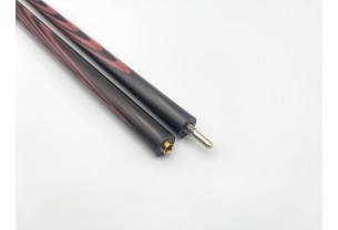 Більярдний кий Класик 4+6 чорний граб, амарант зі вставкою на турняку