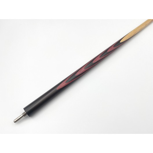 Більярдний кий Класик 4+6 чорний граб, амарант зі вставкою на турняку