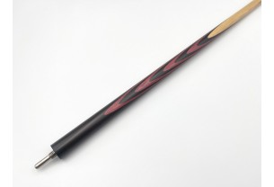 Більярдний кий Класик 4+6 чорний граб, амарант зі вставкою на турняку