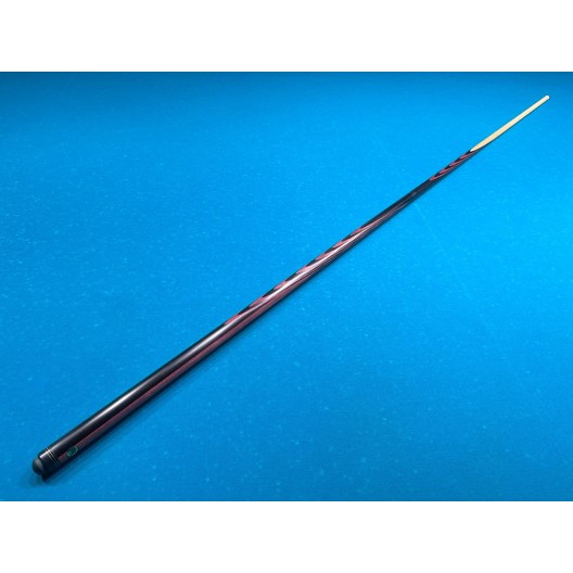 Більярдний кий Класик 4+6 чорний граб, амарант зі вставкою на турняку