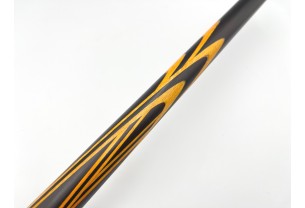 Бильярдный кий Тюльпан-Паутина чёрный граб, жёлтый граб с насечкой