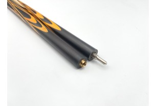 Бильярдный кий Тюльпан-Паутина чёрный граб, жёлтый граб с насечкой