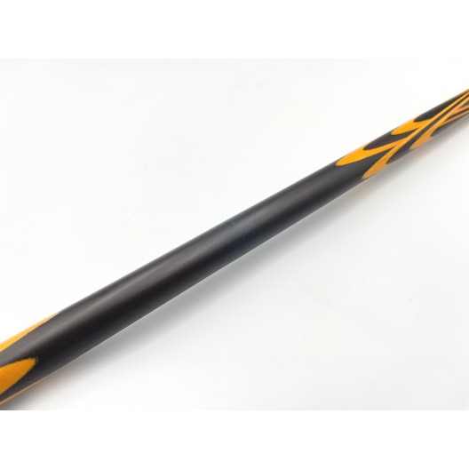 Бильярдный кий Тюльпан-Паутина чёрный граб, жёлтый граб с насечкой