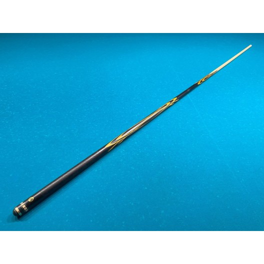 Бильярдный кий Тюльпан-Паутина чёрный граб, жёлтый граб с насечкой