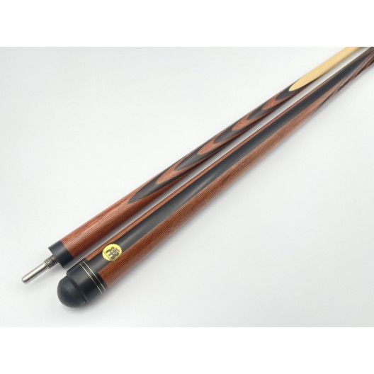 Бильярдный кий Классик 4+6 сукупира, чёрный граб со вставкой на турняке