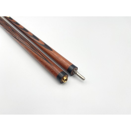 Бильярдный кий Классик 4+6 сукупира, чёрный граб со вставкой на турняке