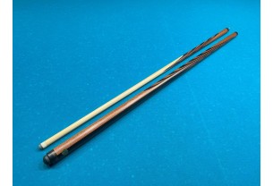 Бильярдный кий Классик 4+6 сукупира, чёрный граб со вставкой на турняке