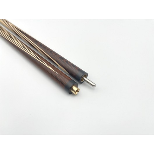 Більярдний кий ручної роботи Класик 3+3 венге, чорний граб, довгий запив