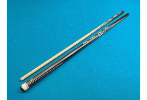 Більярдний кий ручної роботи Класик 3+3 венге, чорний граб, довгий запив