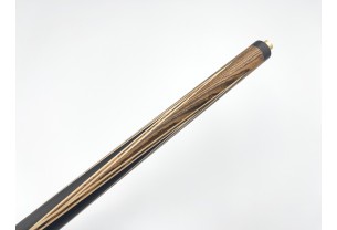 Більярдний кий ручної роботи Корона-Бумеранг бокоте, чорний граб з подовжувачем