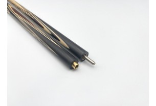 Більярдний кий ручної роботи Корона-Бумеранг ебен, кокоболо з подовжувачем