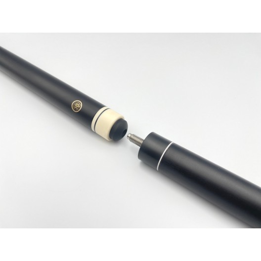 Більярдний кий ручної роботи Корона-Бумеранг ебен, кокоболо з подовжувачем