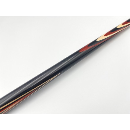 Бильярдный кий Классик 3+4 чёрный граб, паддук трёхцветный