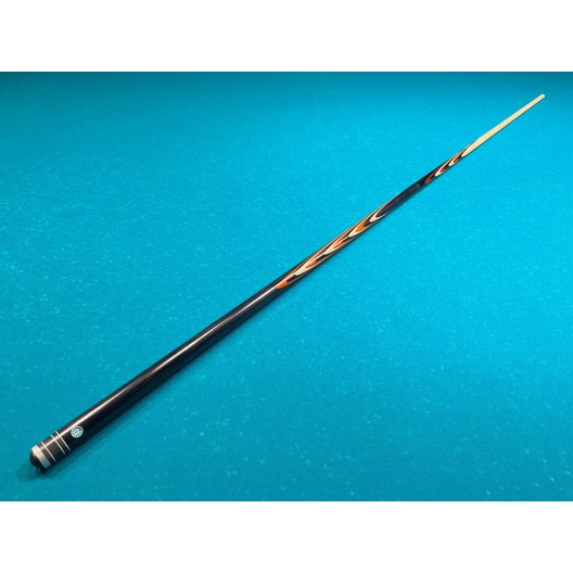 Бильярдный кий Классик 3+4 чёрный граб, паддук трёхцветный