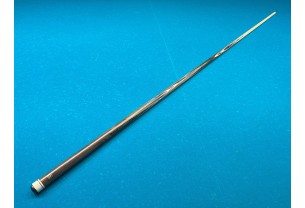 Більярдний кий ручної роботи Корона-Бумеранг зерикоте, чорний граб