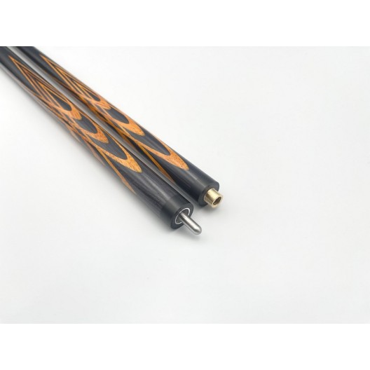 Більярдний кий Тюльпан чорний граб, білінга з чорним шафтом