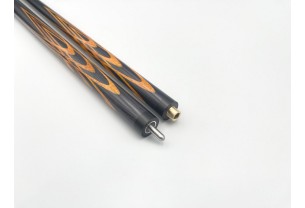 Більярдний кий Тюльпан чорний граб, білінга з чорним шафтом