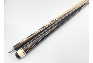 Більярдний кий ручної роботи Класик 3+3 зерикоте, чорний граб, довгий запив