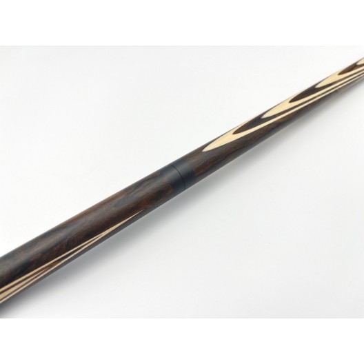 Більярдний кий ручної роботи Класик 3+3 зерикоте, чорний граб, довгий запив