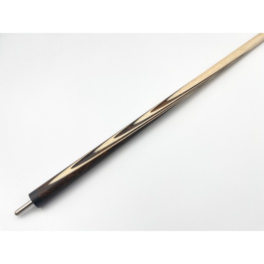 Більярдний кий ручної роботи Класик 3+3 зерикоте, чорний граб, довгий запив