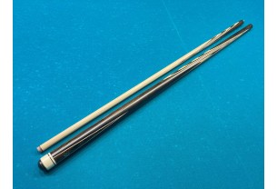 Більярдний кий ручної роботи Класик 3+3 зерикоте, чорний граб, довгий запив