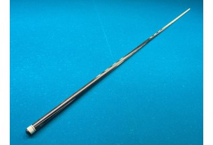 Більярдний кий ручної роботи Класик 3+3 зерикоте, чорний граб, довгий запив