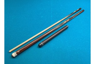 Більярдний кий ручної роботи Корона-Бумеранг кокоболо, ебен з подовжувачем