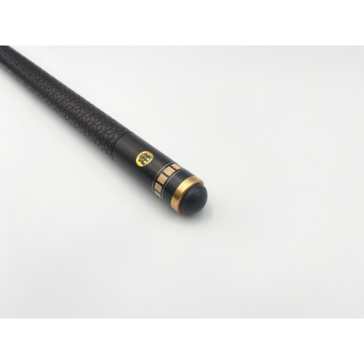 Бильярдный кий Классик 10 запилов чёрный граб, палисандр с насечкой, трёхсоставной