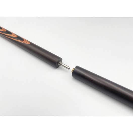 Бильярдный кий Классик 10 запилов чёрный граб, палисандр с насечкой, трёхсоставной